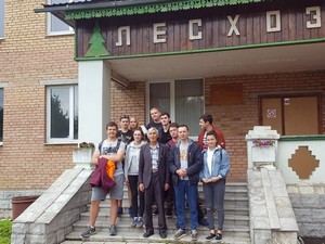 Прохождение студентами кафедры производственной практики на базе Щелковского Лесхоза, 2018 год