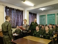Встреча студентов военной кафедры с представителями ГУСПП РФ по вопросам трудоустройства